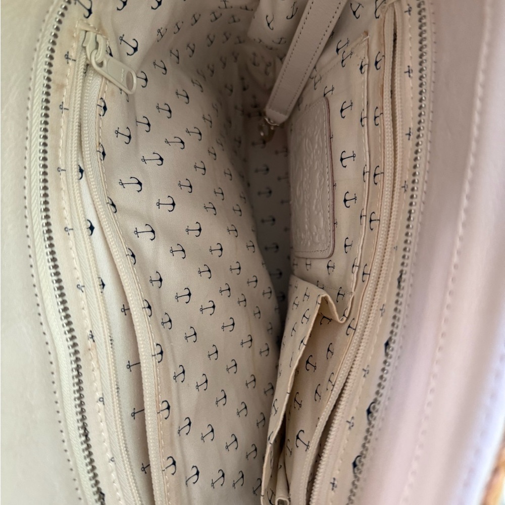 Brighton Tan and Cream Anchor Tote - Picture 5 of 7